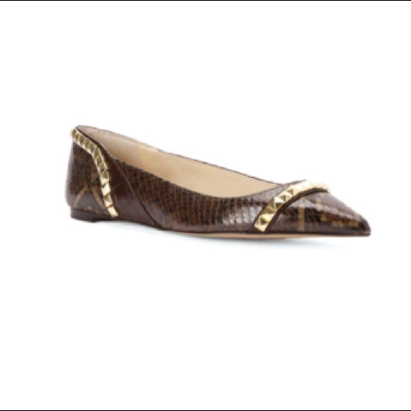 Michael Kors Ella Snakeskin Flat EUC 7.5 - Picture 8 of 8